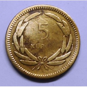 TURKEY 5 Kurus 1956