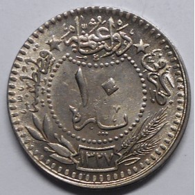 TURKEY 10 Para AH 1327/8...