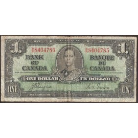 CANADA 1 Dollar 1937