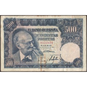 SPAIN 500 Pesetas 1951