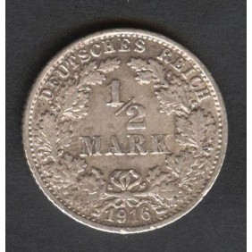 GERMANY EMPIRE 1/2 Mark...