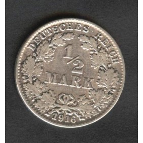 GERMANY EMPIRE 1/2 Mark...