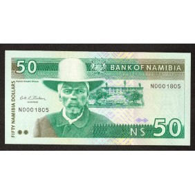 NAMIBIA 50 Dollars 1993 Low...