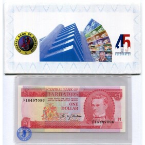 BARBADOS 1 Dollar 1973...