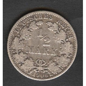 GERMANY EMPIRE 1/2 Mark...