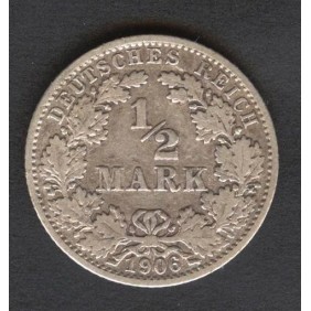 GERMANY EMPIRE 1/2 Mark...