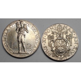 VATICANO Pio XI 2 Lire 1935