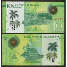 NICARAGUA 10 Cordobas 2019...