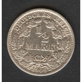GERMANY EMPIRE 1/2 Mark...