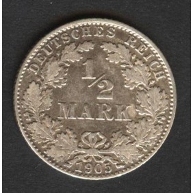 GERMANY EMPIRE 1/2 Mark...