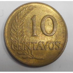 PERU 10 Centavos 1964