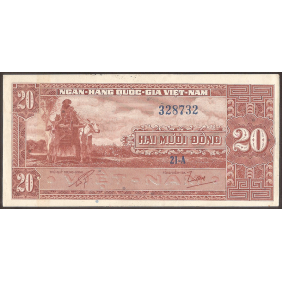 VIET NAM SOUTH 20 Dong 1962