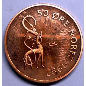 NORWAY 50 Ore 1997 PROOF