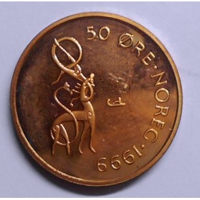 NORWAY 50 Ore 1999 PROOF