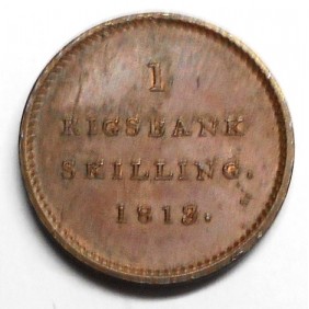 DENMARK 1 Rigsbankskilling...