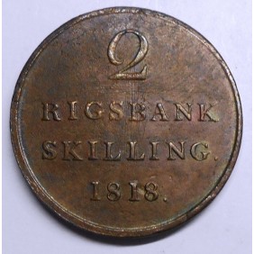 DENMARK 2 Rigsbankskilling...