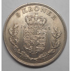 DENMARK 5 Kroner 1965
