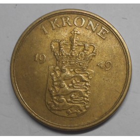DENMARK 1 Krone 1949