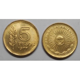 ARGENTINA 5 Pesos 1977