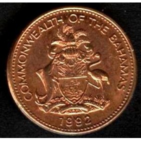BAHAMAS 1 Cent 1992