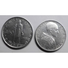 VATICANO 50 Lire 1955