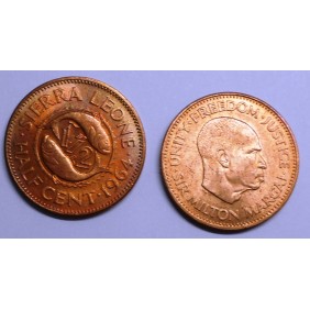 SIERRA LEONE 1/2 Cent 1964