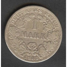 GERMANY EMPIRE 1 Mark 1881...