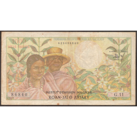 MADAGASCAR 1000 Francs 1966