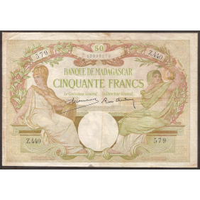 MADAGASCAR 50 Francs 1937-47