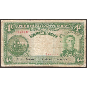 BAHAMAS 4 Shillings 1936