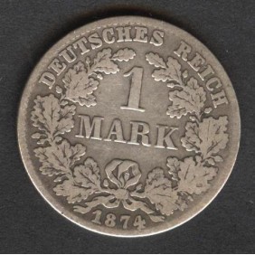 GERMANY EMPIRE 1 Mark 1874...