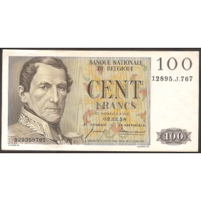 BELGIUM 100 Francs 02.12.1958