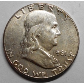 USA Half Dollar Franklin 1961