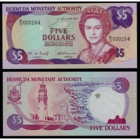 BERMUDA 5 Dollars 1997 Low...
