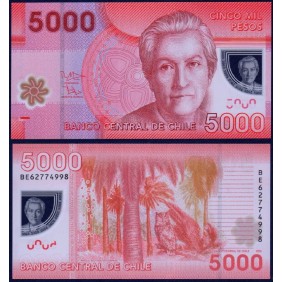 CHILE 5000 Pesos 2016 Polymer