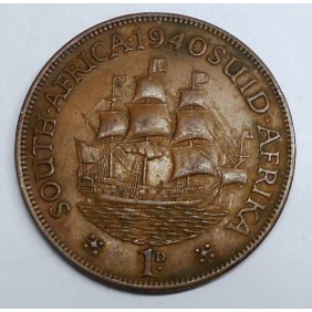 SOUTH AFRICA 1 Penny 1940...