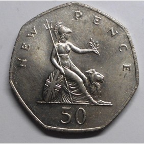 GREAT BRITAIN 50 New Pence...