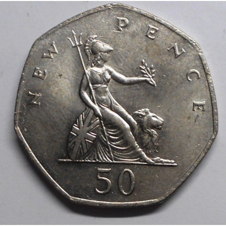 GREAT BRITAIN 50 Pence 1980