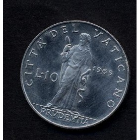 VATICANO 10 Lire 1965