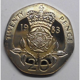 GREAT BRITAIN 20 Pence 1983...