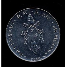 VATICANO 10 Lire 1975