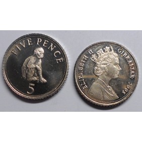 GIBRALTAR 5 Pence 2008...
