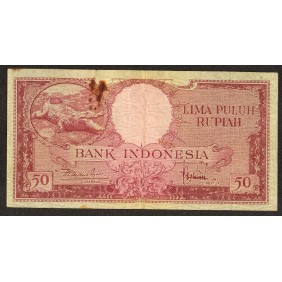 INDONESIA 50 Rupiah 1957
