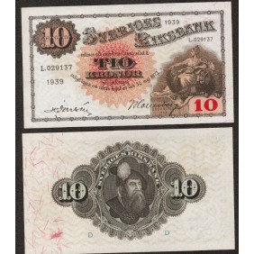 SWEDEN 10 Kronor 1939