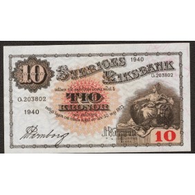 SWEDEN 10 Kronor 1940