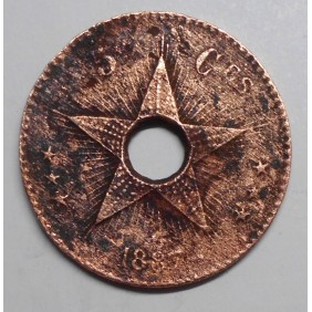 BELGIAN CONGO 5 Centimes 1887
