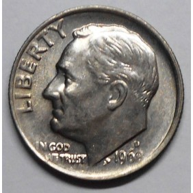 USA Roosevelt Dime 1968 D