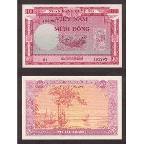 VIET NAM SOUTH 10 Dong 1955