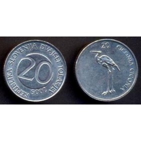 SLOVENIA 20 Tolarjev 2005