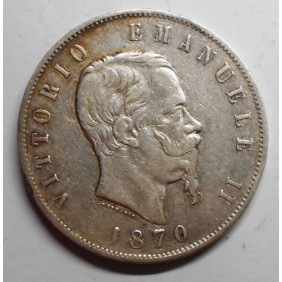 5 Lire 1870M AG